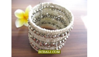 Bali Beads Cuff Bracelets Free Shipping Package